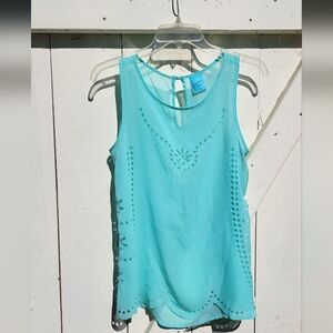 Turquoise Sheer Tank